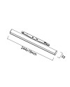 MAGNETO mini * LINEAL 360º LED 6W 36º NEGRO